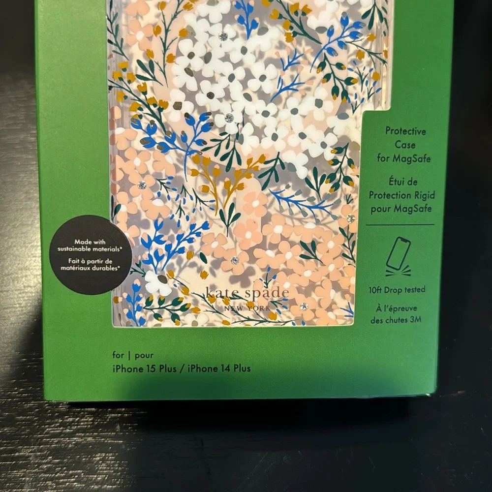 NIP 🌸♠️Kate Spade ♠️🌸iPhone 15 Plus / 14 Plus MagSafe Phone Case - Picture 2 of 4